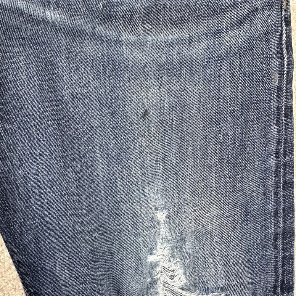Diesel Jeans Men 32x32 Blue Buster Regular Slim Tapered Stretch Destroyed‎ Y2K